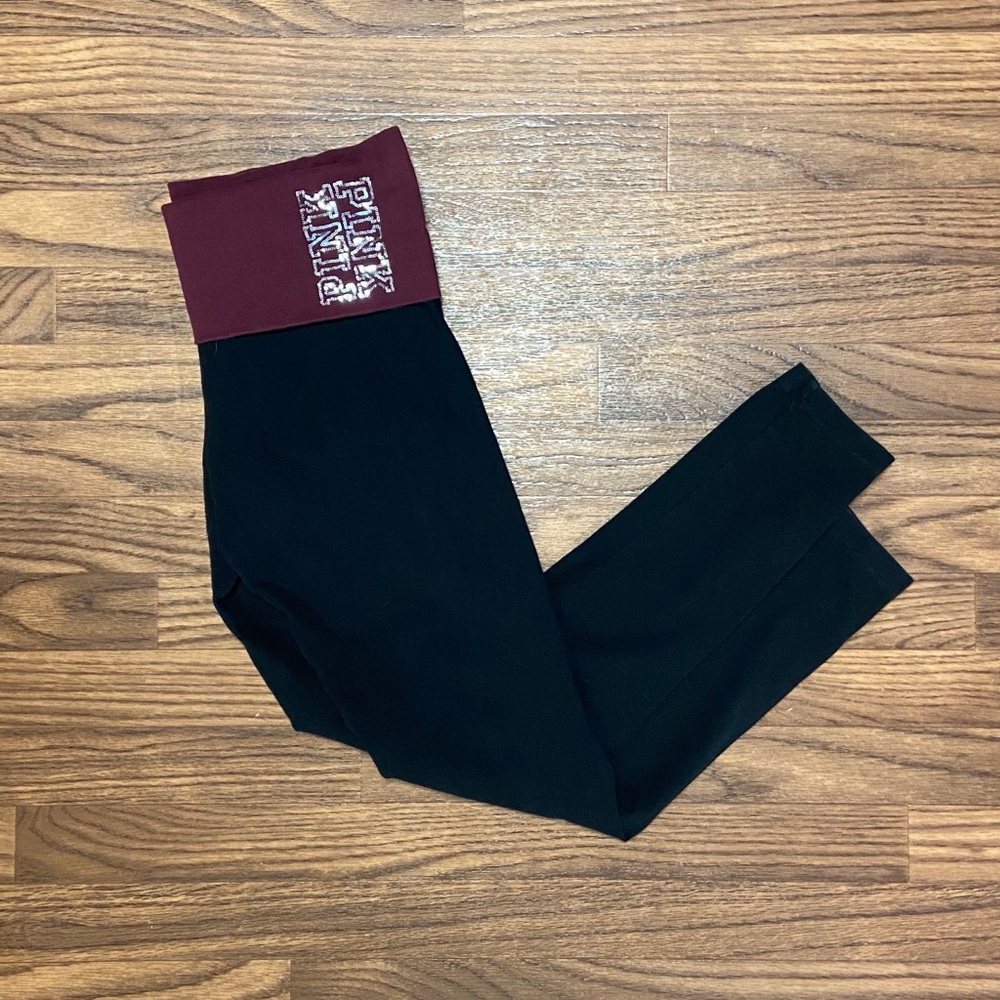 Pink VS Fold Over Yoga Pants/Leggings